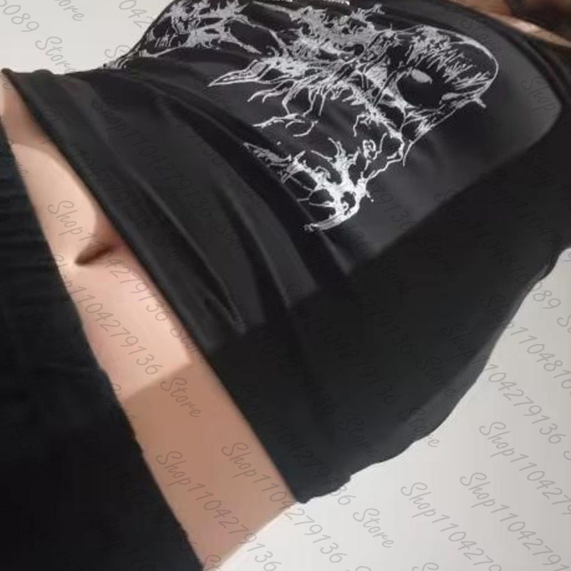 Gothic Women's Corset Tank Top - Y2K Graphic Baby Tee Crop review and price