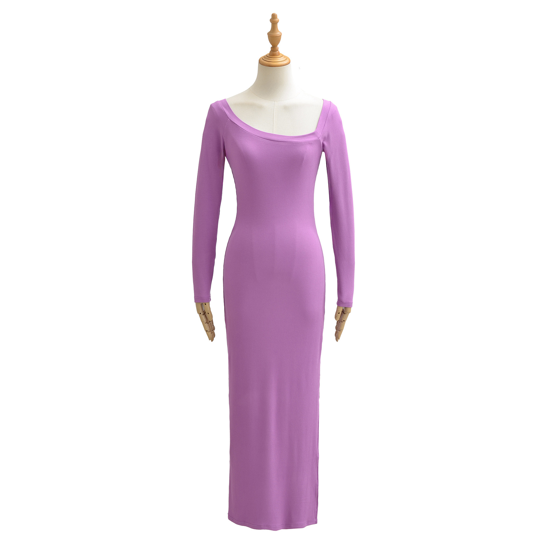 Ribbed Dress For Women Square  - Bodycon Long Sleeve Ribbed Dress review and price