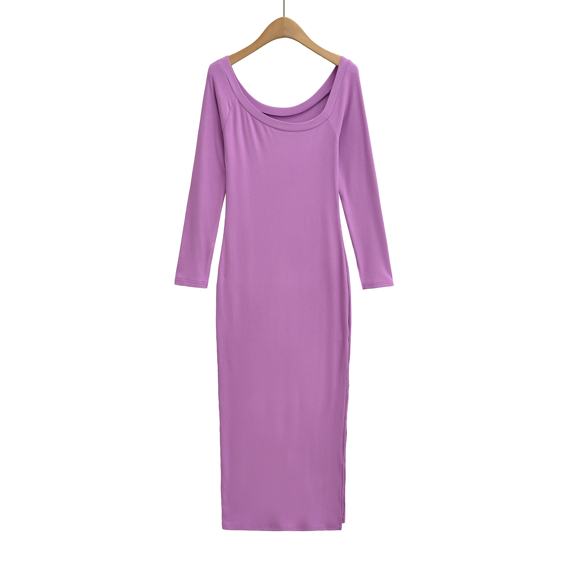 Ribbed Dress For Women Square  - Bodycon Long Sleeve Ribbed Dress review and price