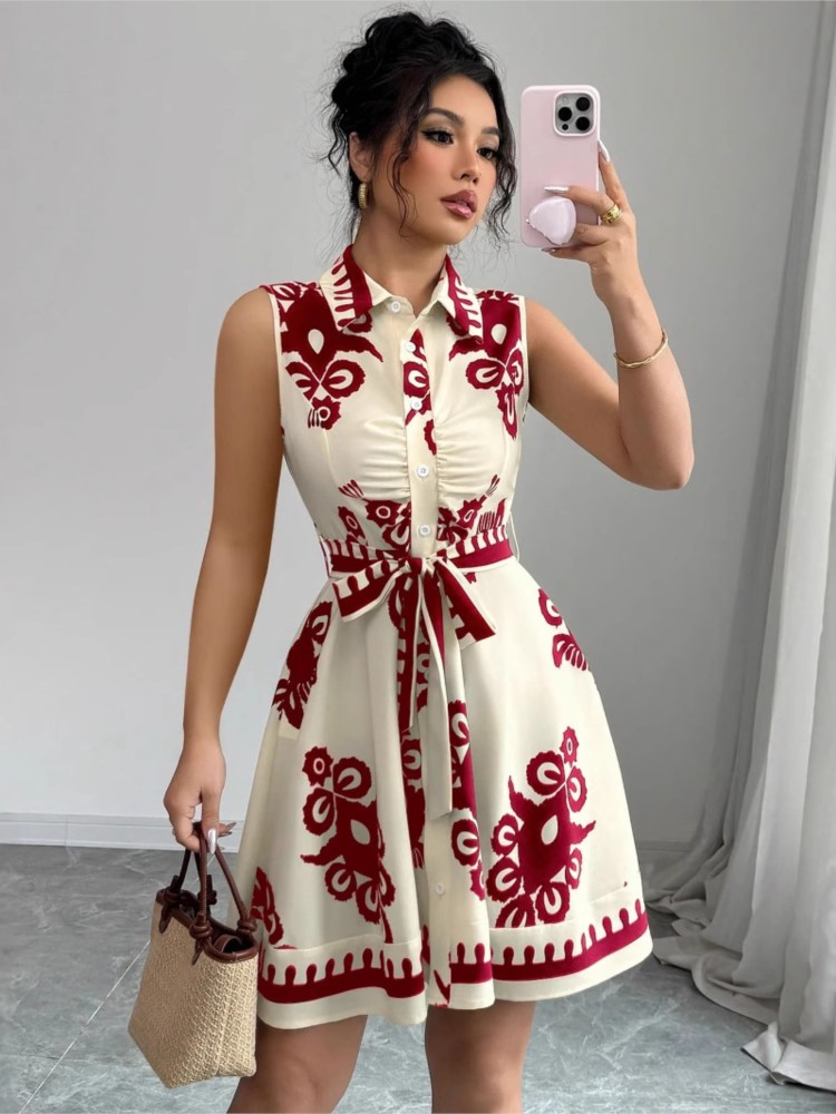 Summer New Fashion Casual Dres - French Vintage Floral Midi Dress review and price
