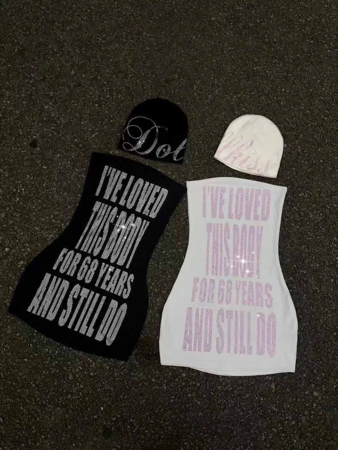 Sparkly Rhinestone Slogan Tube - Sparkly Rhinestone Club Party Dress review and price
