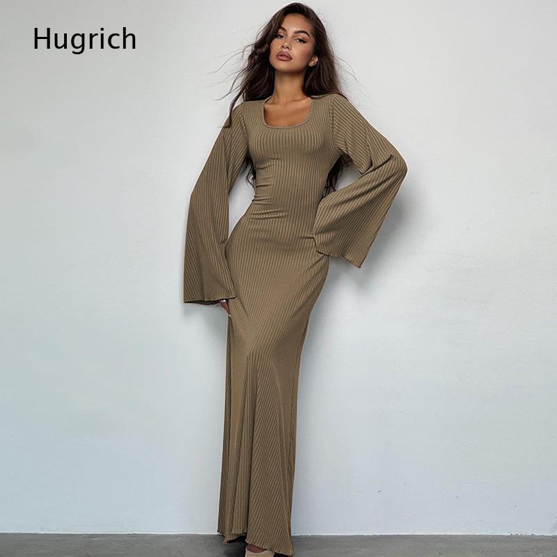 Women's Elegant Ribbed Knit Ma - Bodycon Long Sleeve Ribbed Dress review and price