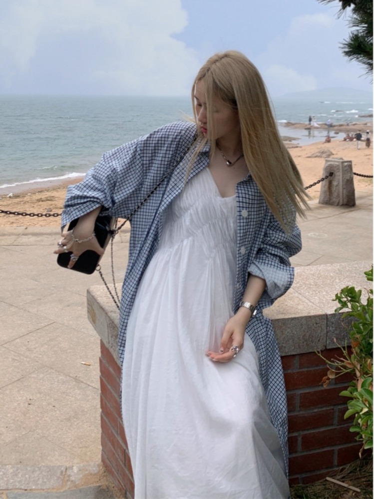 Chic plus Size Set Lazy Style  - Korean Style A Line Shirt Dress review and price