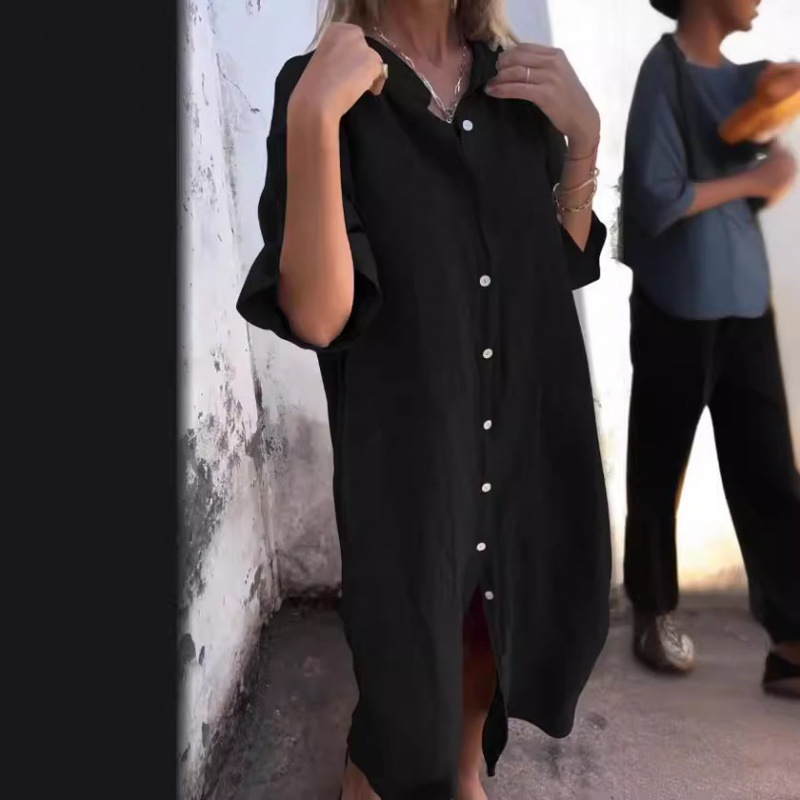 2026 Women's Old Money Shirt D - Casual Loose Linen Shirt Dress review and price