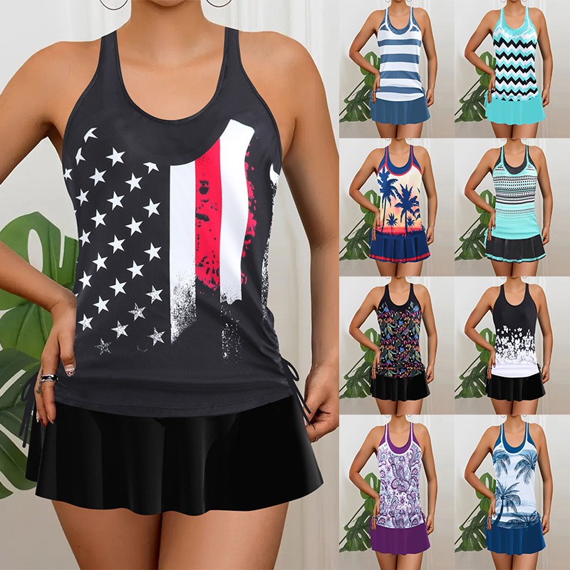 Tankini Woman Bikini Sleeveles - Tops review and price