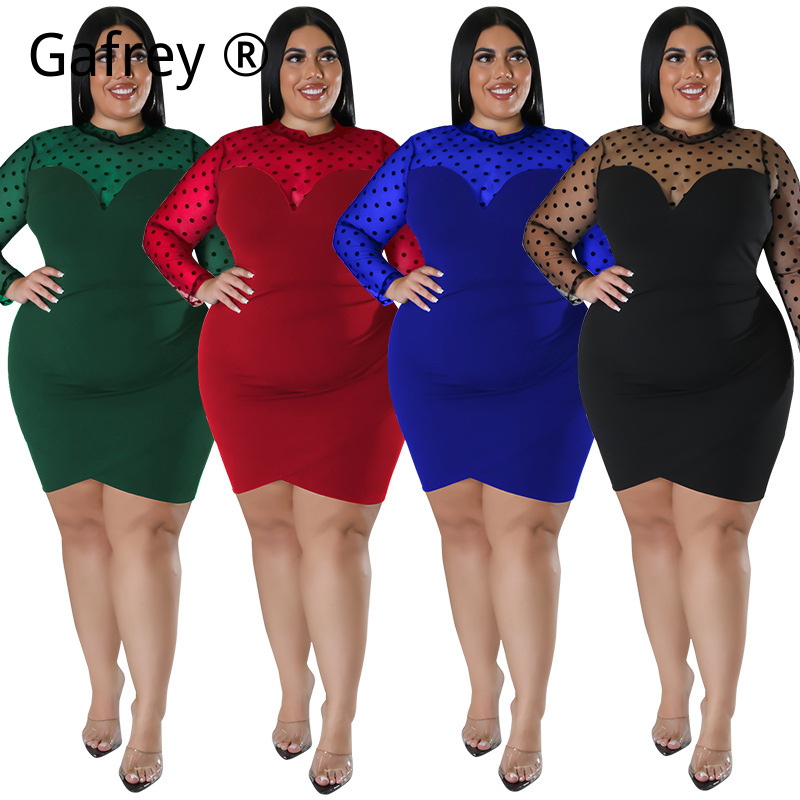 XXL 3XL 4XL 5XL Plus Size Wome - Sexy Mesh Sheer Bodycon Dress review and price