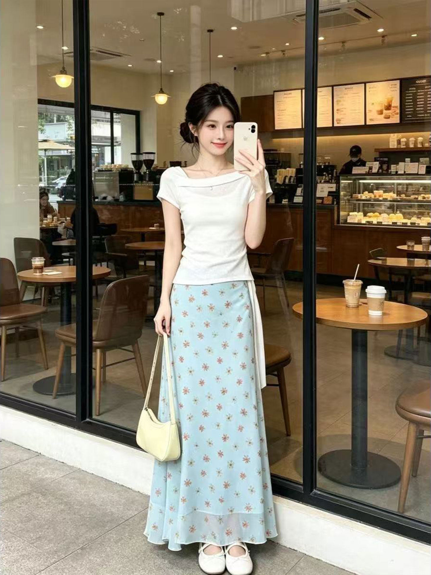 Korean Design A-Line Fish Tail - Korean Style A Line Shirt Dress review and price