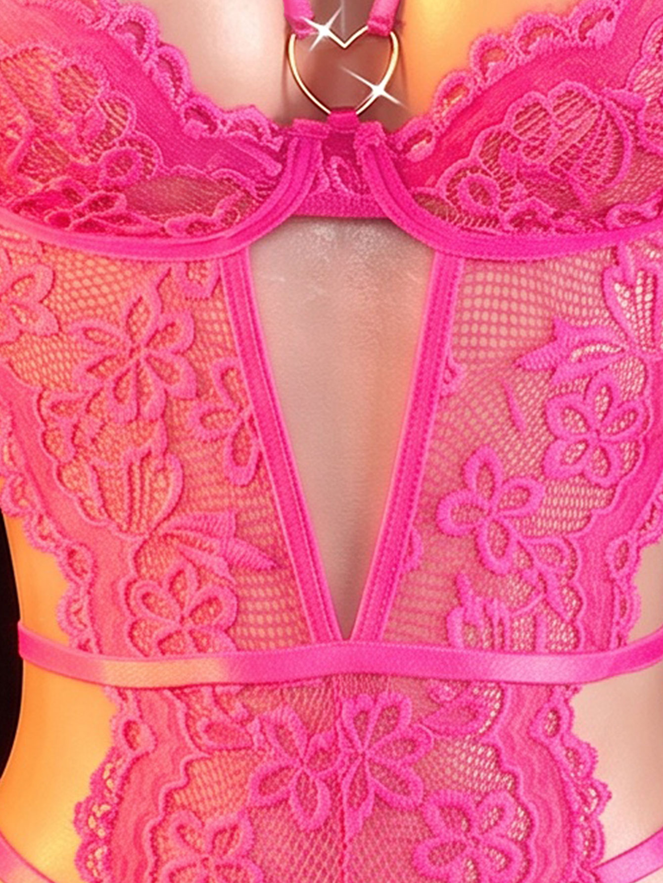 One-piece Hollow Transparent L - Lingerie review and price