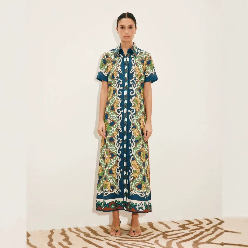 2026 Autumn New Original Trend - Casual Loose Linen Shirt Dress review and price