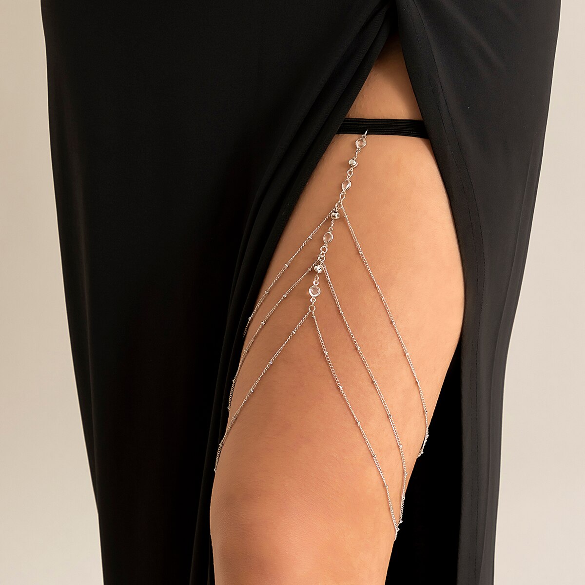 Boho Elastic Band Crystal Leg  - Boho Summer Beach Maxi Dress review and price