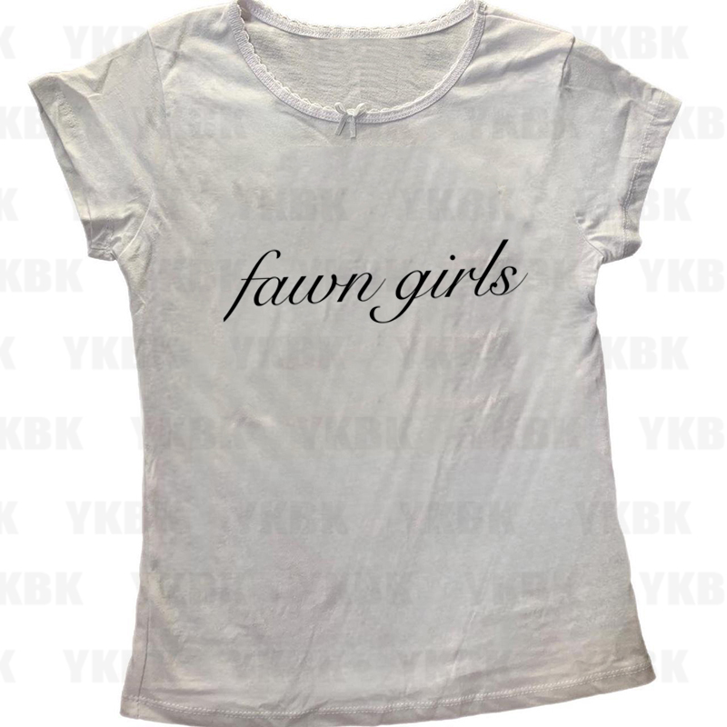 Y2K Letter Casual Clothes Emo  - Y2K Graphic Baby Tee Crop review and price