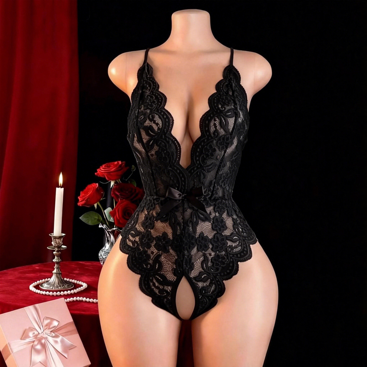 Hot Crotchless Sexy Lingerie F - Lingerie review and price