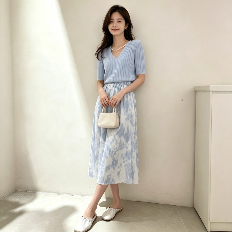 2026 Summer Gentle Short Sleev - Korean Style A Line Shirt Dress review and price