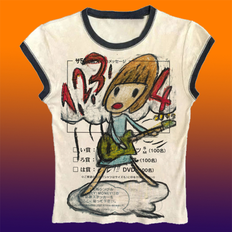 Y2K Korean Popular Clothes Emo - Y2K Graphic Baby Tee Crop review and price