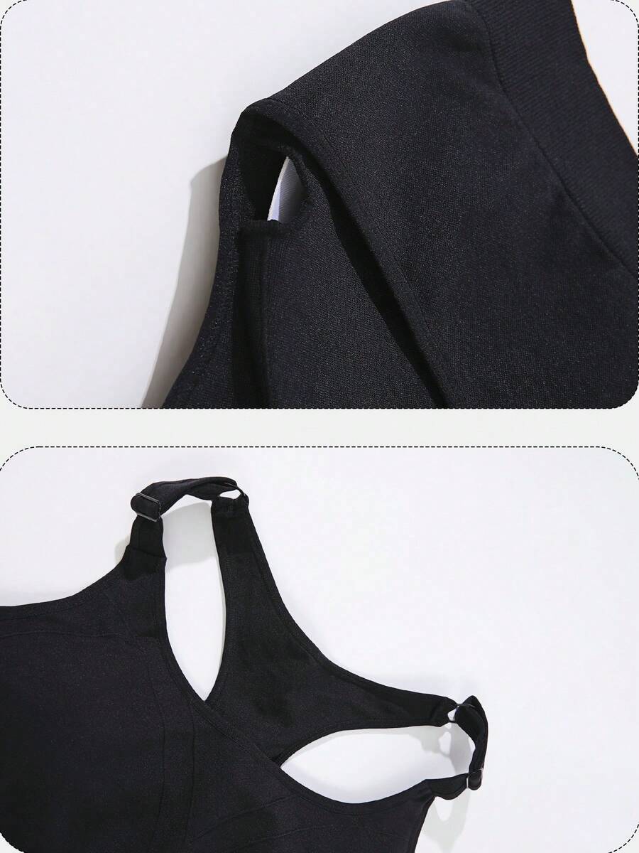 1Pcs Black Sport Solid Backles - Seamless Ribbed Workout Tank Top review and price