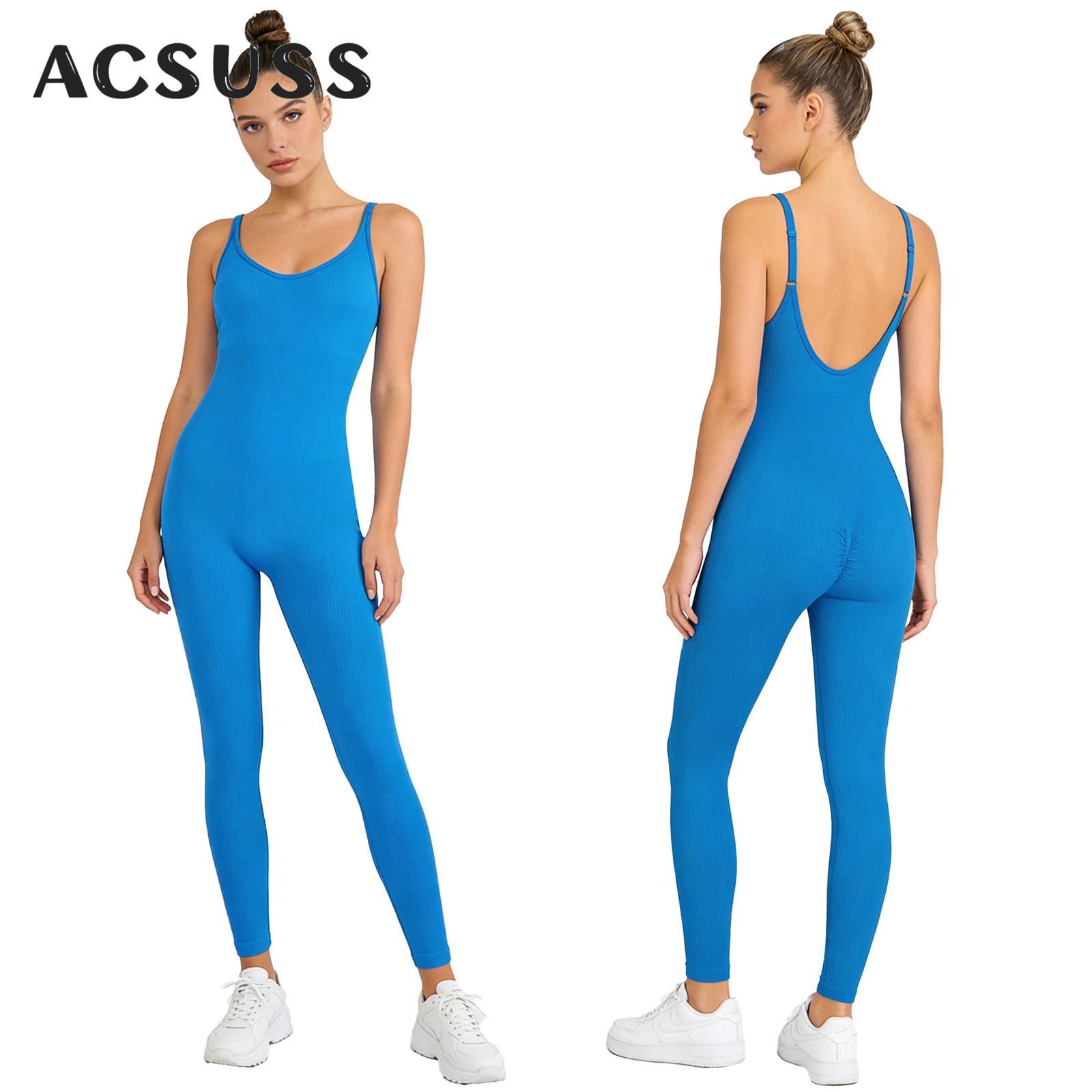 Women Yoga Workout Jumpsuit On - Seamless Ribbed Workout Tank Top review and price