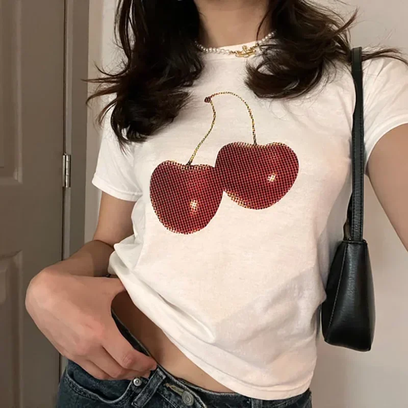 Aesthetic Summer Baby Tee Stre - Y2K Graphic Baby Tee Crop review and price