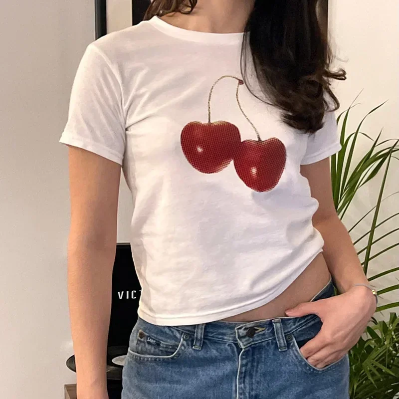 Aesthetic Summer Baby Tee Stre - Y2K Graphic Baby Tee Crop review and price