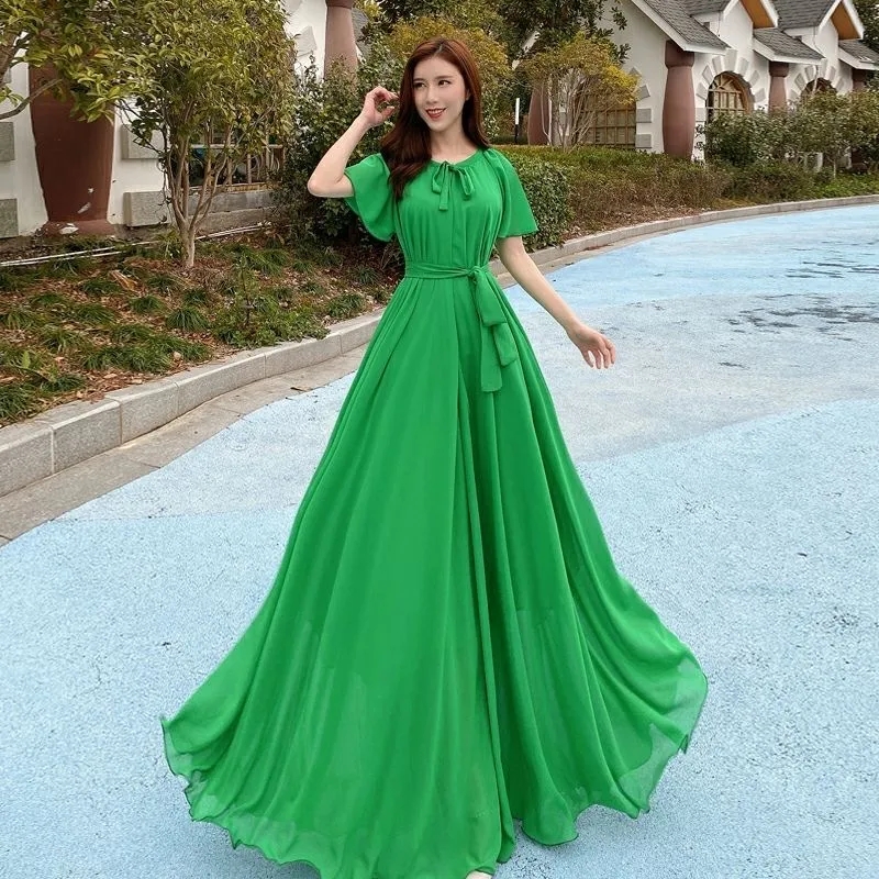 2023 New Women Summer Dress La - French Vintage Floral Midi Dress review and price