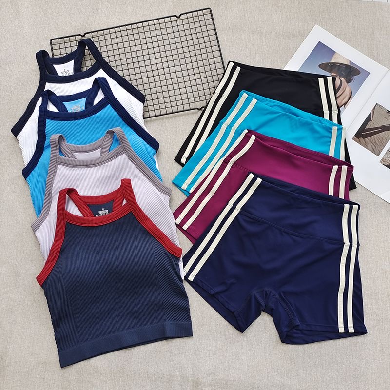 Women Ribbed Workout Sets 2 PC - Seamless Ribbed Workout Tank Top review and price