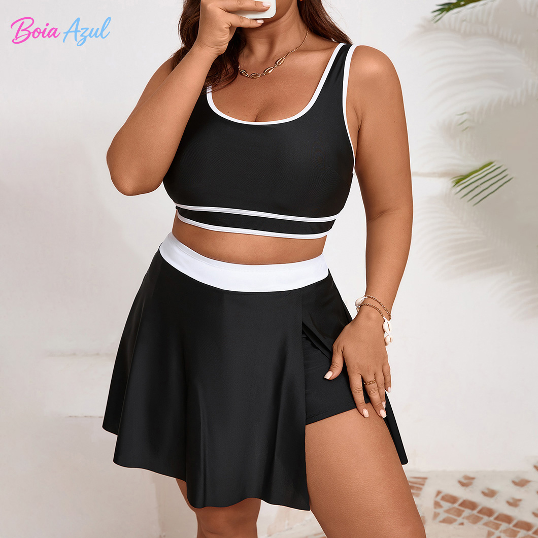 Plus size black and white cont - Dresses review and price