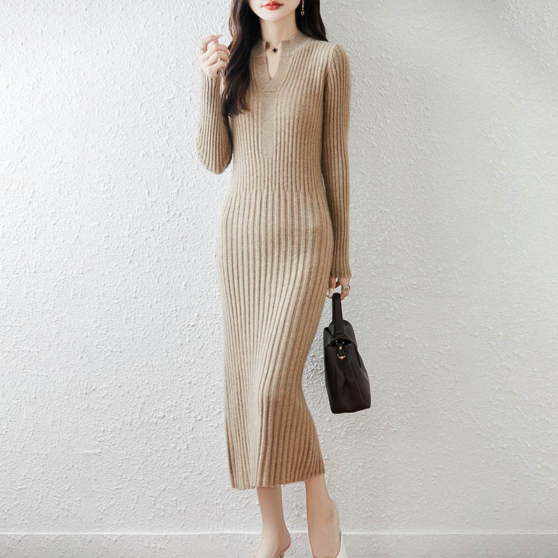 Smart Minimalist Ribbed 2025 W - Bodycon Long Sleeve Ribbed Dress review and price