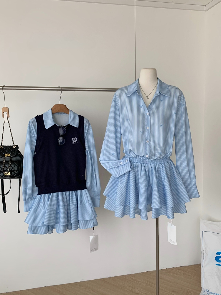 Spring Autumn Korean Fashion C - Korean Style A Line Shirt Dress review and price