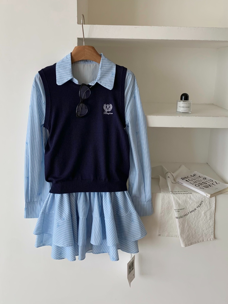 Spring Autumn Korean Fashion C - Korean Style A Line Shirt Dress review and price