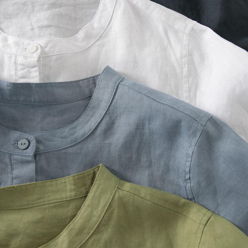 Outlet Japanese Style Linen Sh - Casual Loose Linen Shirt Dress review and price