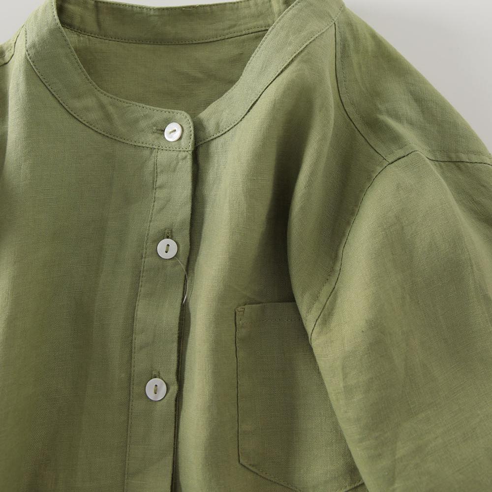 Outlet Japanese Style Linen Sh - Casual Loose Linen Shirt Dress review and price