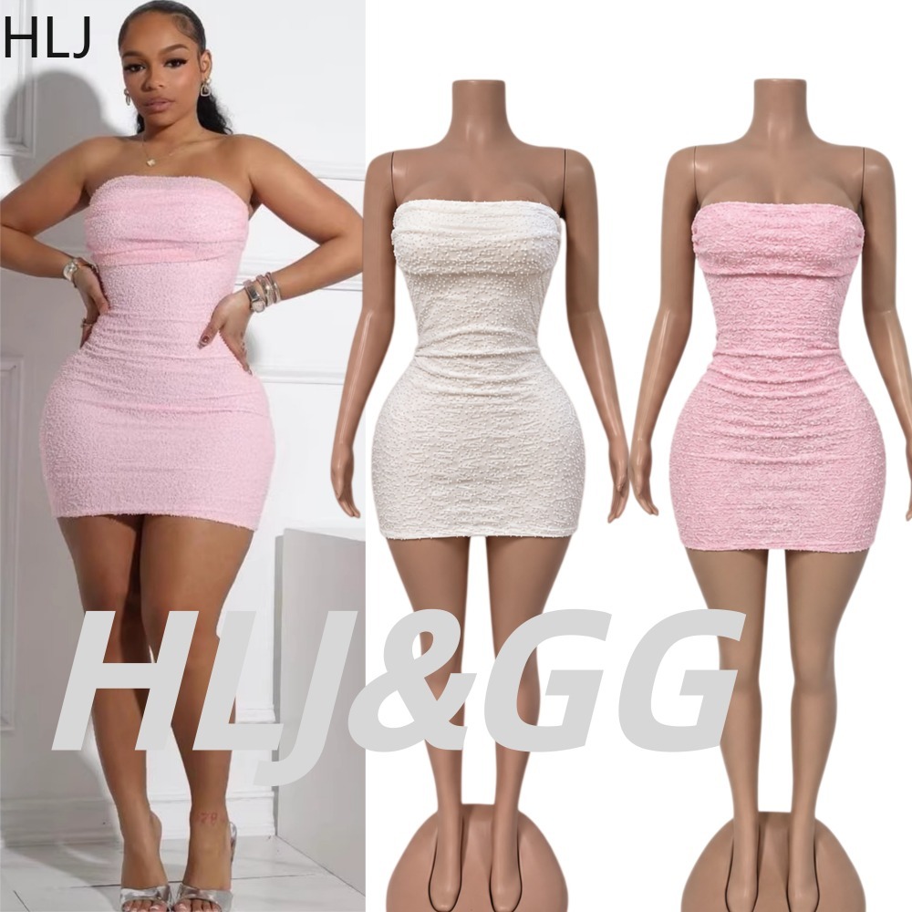 HLJ Sexy Women Strapless Mini  - Sparkly Rhinestone Club Party Dress review and price