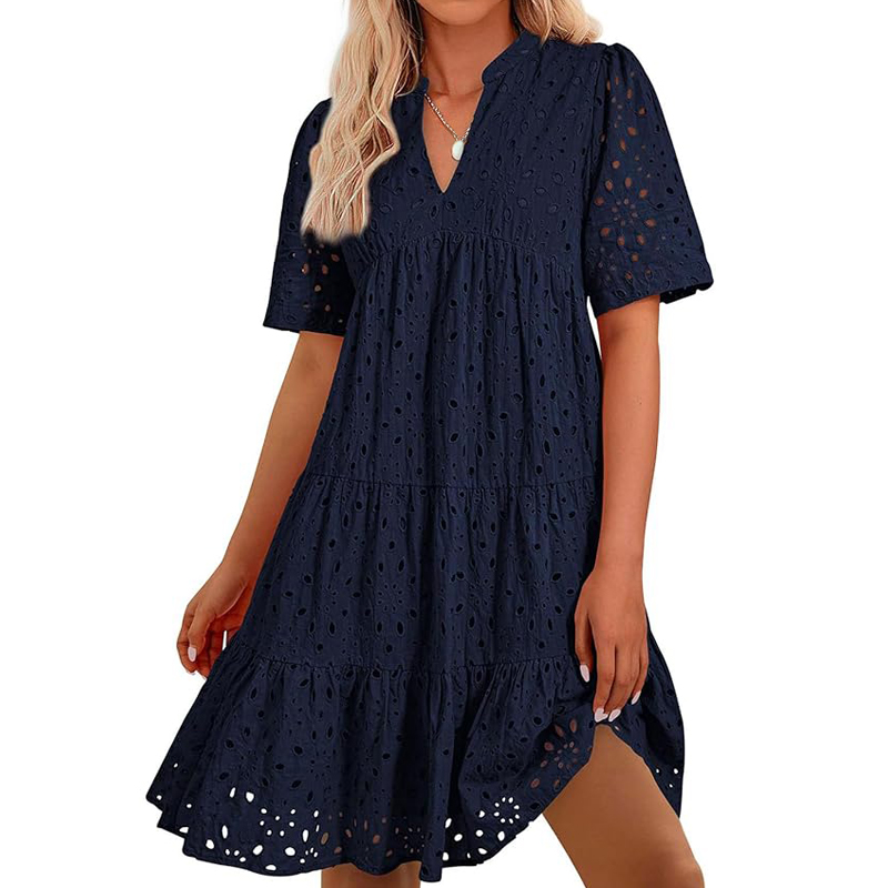Women's Bohemian Summer V-Neck - French Vintage Floral Midi Dress review and price