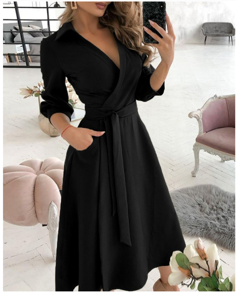 Women Print Dress Sexy V-Neck  - French Vintage Floral Midi Dress review and price