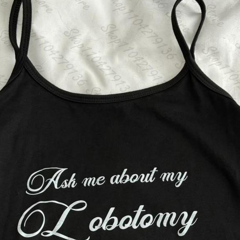 Vintage Punk Gothic Camisole T - Y2K Graphic Baby Tee Crop review and price