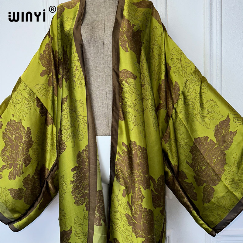 WINYI Africa boho print Kimono - Boho Summer Beach Maxi Dress review and price