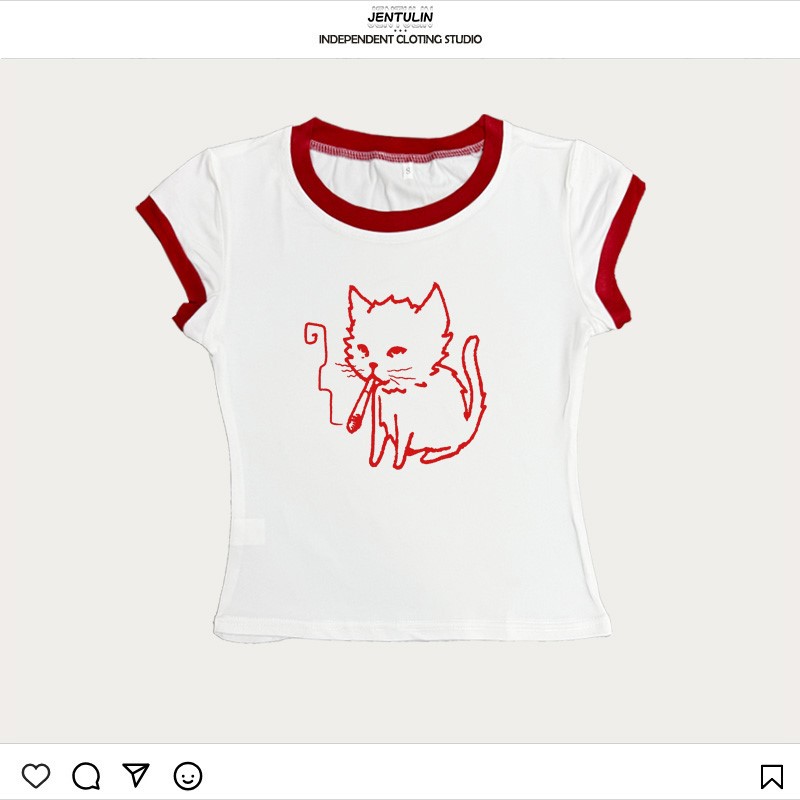 Korea Style Y2k 90s Baby Tees  - Y2K Graphic Baby Tee Crop review and price