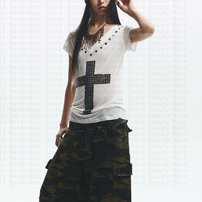 Rock Goth Unique Top Y2k Crop  - Y2K Graphic Baby Tee Crop review and price